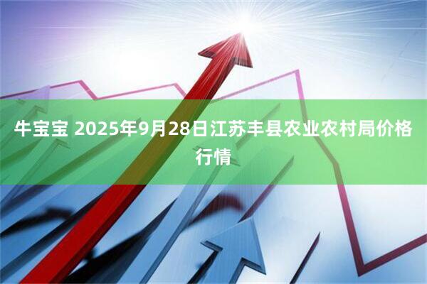 牛宝宝 2025年9月28日江苏丰县农业农村局价格行情